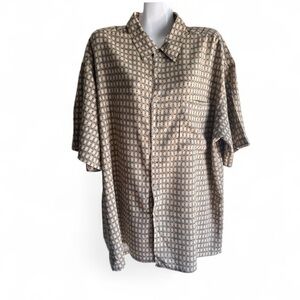 Men's Geometric Pattern Shirt Size XL